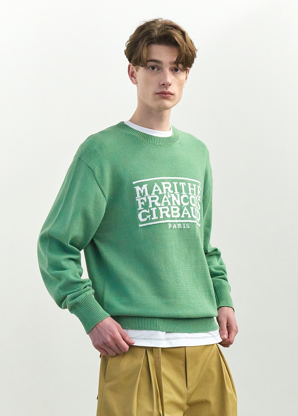 CLASSIC LOGO KNIT PULLOVER green