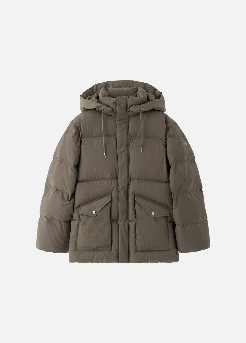 HOODED DUCK DOWN PARKA brown